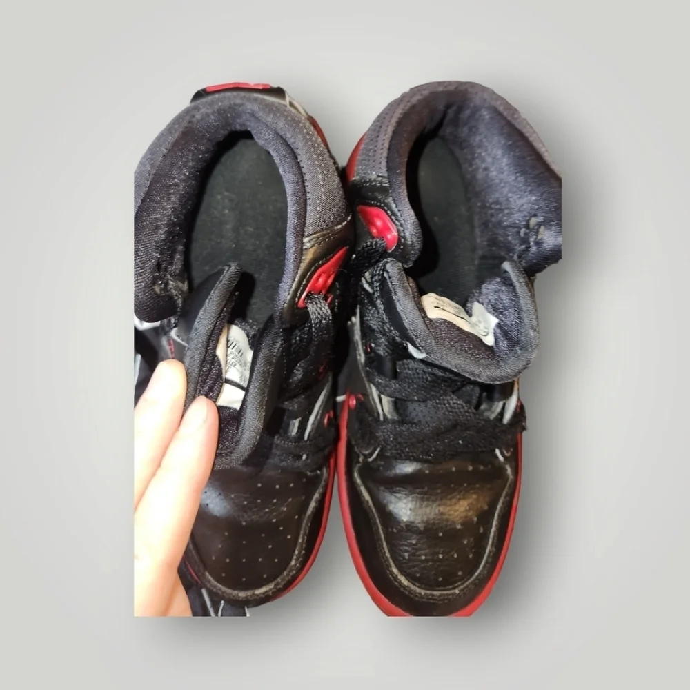 Nike Air Jordan 1 Flight 2 Black Red 23 Sneakers Shoes Youth 4